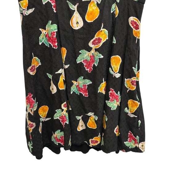 Urban Outfitters Harlow Twist Front Mini Dress black with fruit print Small - Picture 10 of 15